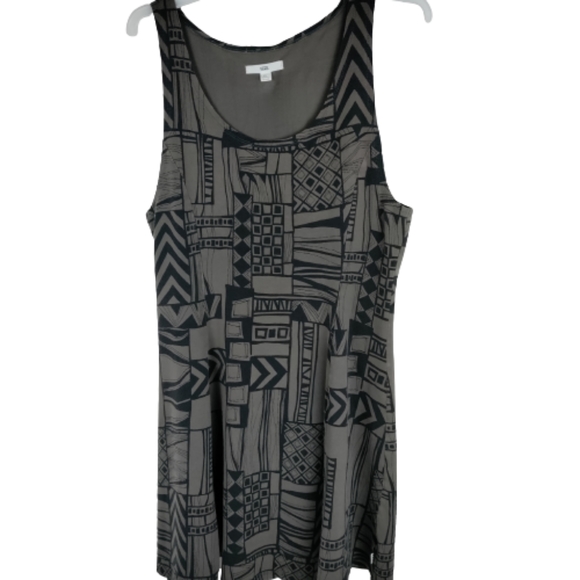 Vans women's geometric pattern skater dress size XL black and gray sleeveless - Picture 7 of 13